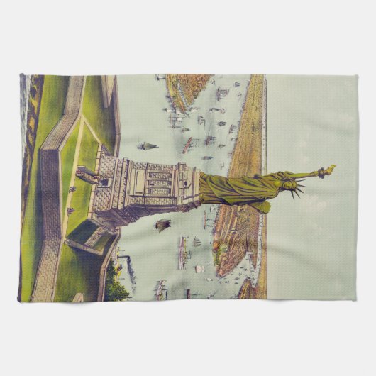 The Great Bartholdi Statue, Statue of Liberty Theedoek (Horizontaal)