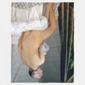 The Great Bather (Seated Woman), Dominique Ingres Fleece Deken (Voorkant)