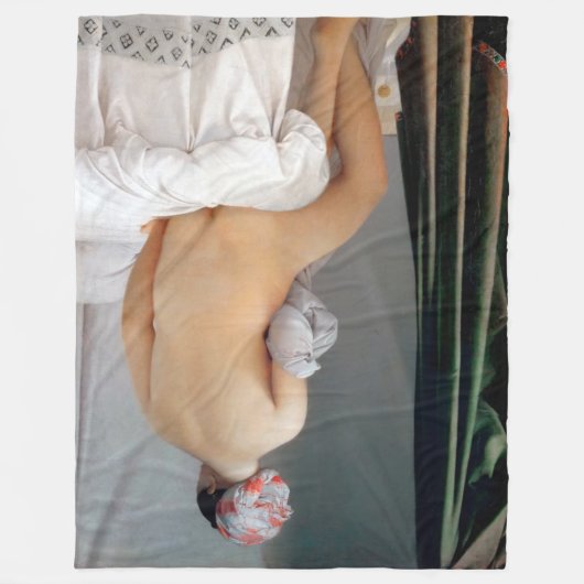 The Great Bather (Seated Woman), Dominique Ingres Fleece Deken (Voorkant)