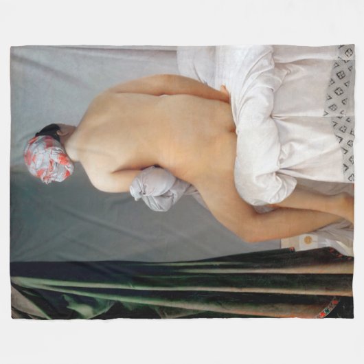 The Great Bather (Seated Woman), Dominique Ingres Fleece Deken (Voorkant (Horizontaal))