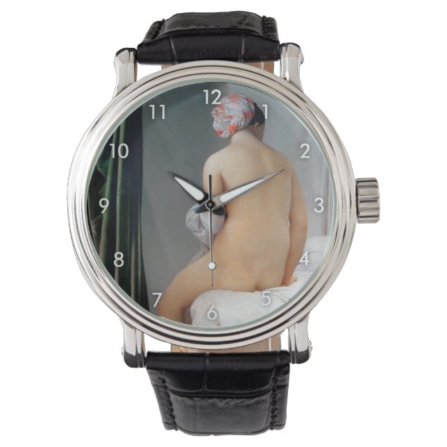 The Great Bather (Seated Woman), Dominique Ingres Horloge (Voorkant)