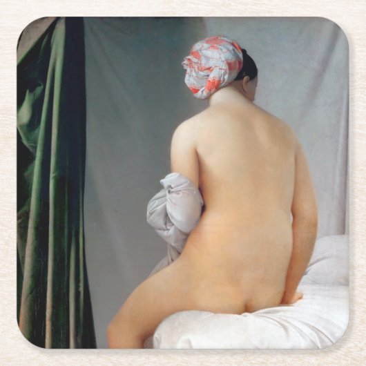 The Great Bather (Seated Woman), Dominique Ingres Kartonnen Onderzetters (Voorkant)