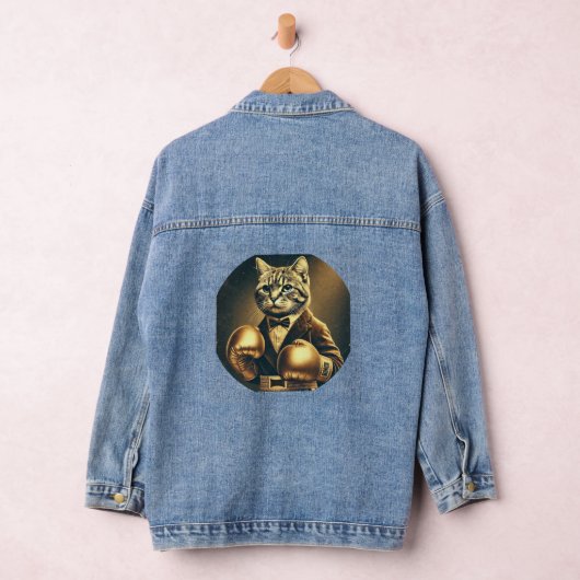 The Great Catsby - Kat met bokshandschoenen Denim Jacket (Hangar)
