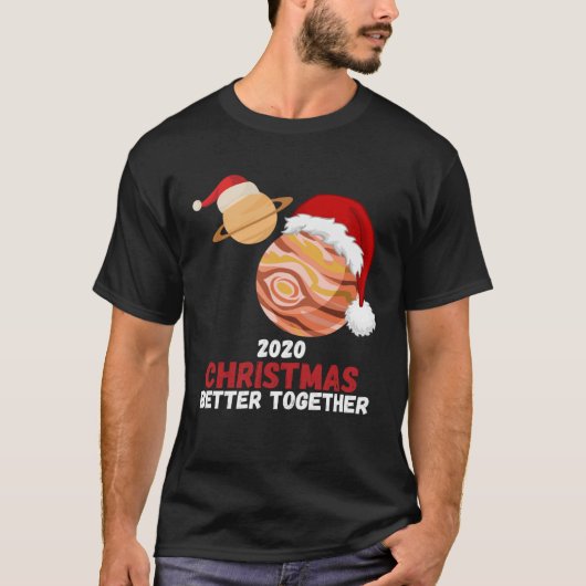 The Great Conjunction 2020 Jupiter and Saturn Plan T-shirt (Voorkant)
