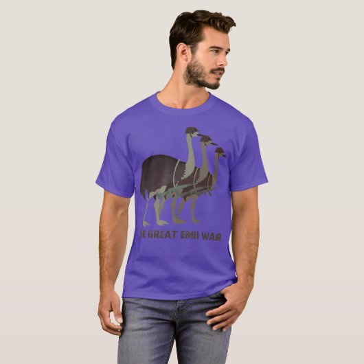 The Great Emu War Of 1932 Emus Australia Bird T-shirt (Voorkant volledig)