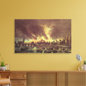 The Great Fire of London, 1666 Canvas Afdruk (Insitu (Woonkamer))