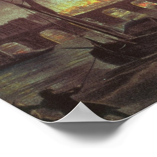 The Great Fire of London, 1666 Poster (Hoek)