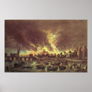 The Great Fire of London, 1666 Poster