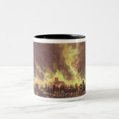 The Great Fire of London, 1666 Tweekleurige Koffiemok (Center)