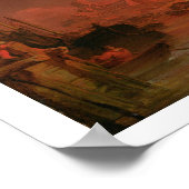 The Great Fire of London, c.1797 (olie op canvas) Poster (Hoek)