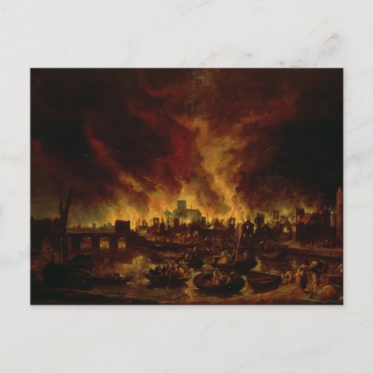 The Great Fire of London in 1666 Briefkaart (Voorkant)