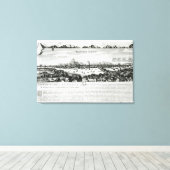 The Great Fire of London in 1666 Canvas Afdruk (Insitu (Houten vloer))