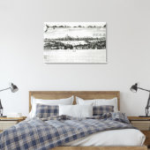 The Great Fire of London in 1666 Canvas Afdruk (Insitu (Slaapkamer))