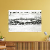 The Great Fire of London in 1666 Canvas Afdruk (Insitu (Woonkamer))