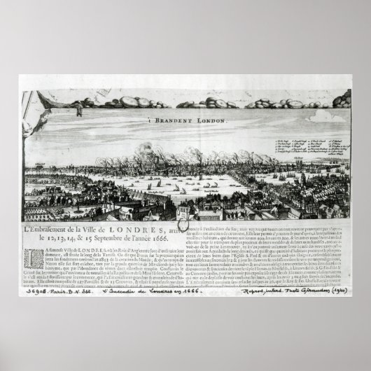The Great Fire of London in 1666 Poster (Voorkant)