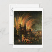 The Great Fire of London (september 1666) met Lud Briefkaart (Voorkant / Achterkant)