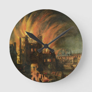 The Great Fire of London (september 1666) met Lud Ronde Klok
