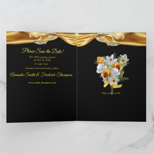 The Great Gatsby Inspiration Save the Date Kaart (Binnen)