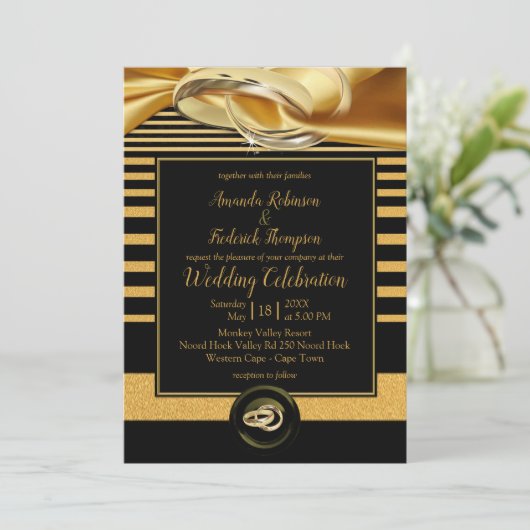 The Great Gatsby Inspiration Uitnodiging voor een  (Staand voorkant)