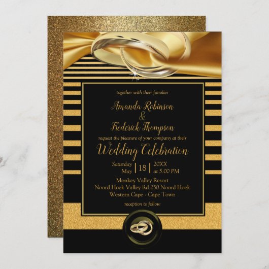 The Great Gatsby Inspiration Uitnodiging voor een (Voorkant / Achterkant)