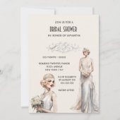 The Great Gatsby vrijgezellenfeest bruid ivoor wit Kaart (Voorkant)