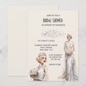 The Great Gatsby vrijgezellenfeest bruid ivoor wit Kaart (Voorkant / Achterkant)