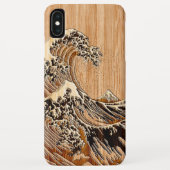 The Great Hokusai Wave Bamboo Wood Inlay Style Case-Mate iPhone Case (Achterkant)