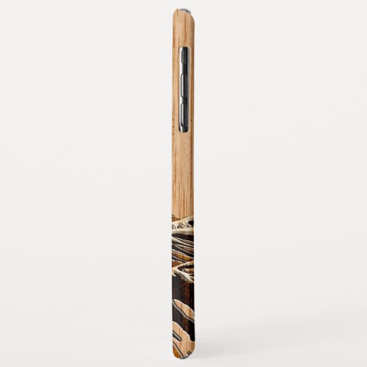 The Great Hokusai Wave Bamboo Wood Inlay Style Case-Mate iPhone Case (Achterkant/links)