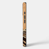 The Great Hokusai Wave Bamboo Wood Inlay Style Case-Mate iPhone Case (Achterkant / Links)