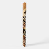 The Great Hokusai Wave Bamboo Wood Style iPhone Hoesje (Rechterkant)