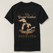 The Great Lakes Shark Free Unsalted Michigan Gift T-shirt (Design voorkant)