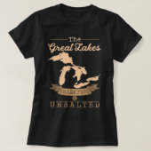 The Great Lakes Shark Free Unsalted Michigan Gift T-shirt (Design voorkant)