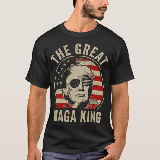 The Great Maga King Funny Trump Ultra Maga King T-shirt (Voorkant)