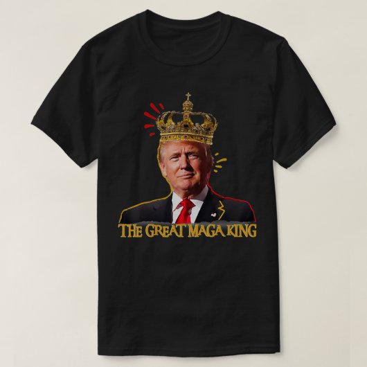 The Great Maga King Pro Trump For 2024 T-shirt (Design voorkant)
