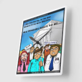 The Great Mathematics Revolution Funny Wall Clock Vierkante Klok (Hoek)