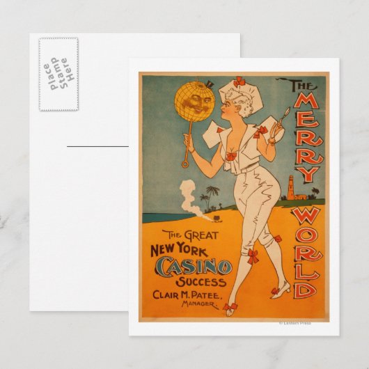 The Great New York Casino Success Theatre Briefkaart (Voorkant / Achterkant)