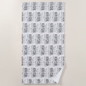 The Great New York City (typografie) Strandlaken (Voorkant)