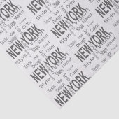 The Great New York City (typografie) Tissuepapier (Detail)