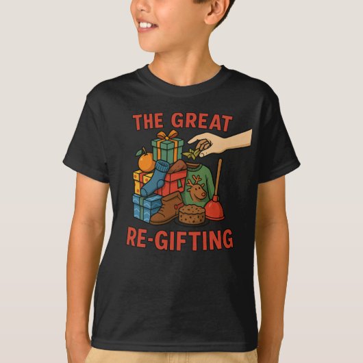 The Great Re-Gifting – Funny White Elephant Christ T-shirt (Voorkant)