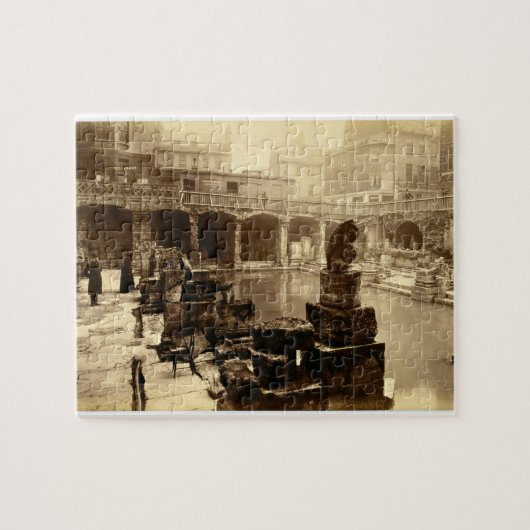 The Great Roman Bath, Bath (foto op papier) Legpuzzel (Horizontaal)