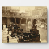 The Great Roman Bath, Bath (foto van B/w) Fotoplaat (Voorkant)