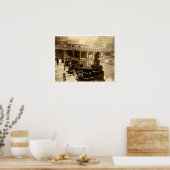 The Great Roman Bath, Bath (foto van B/w) Poster (Keuken)