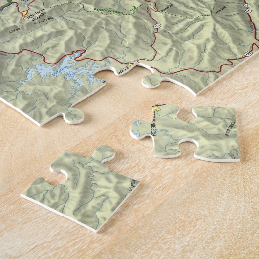 The Great Smoky Mountains National Park Map (1997) Legpuzzel (Zijkant)