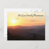 The Great Smoky Mountains TN Sunrise Briefkaart (Voorkant / Achterkant)