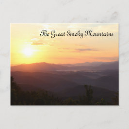 The Great Smoky Mountains TN Sunrise Briefkaart