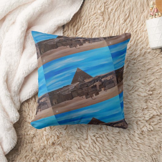 The Great Sphinx and the Pyramid of Khafre Kussen (Deken)