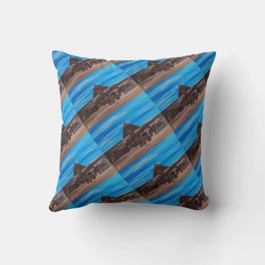 The Great Sphinx and the Pyramid of Khafre Kussen (Achterkant)