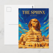 The Great Sphinx Egypt Briefkaart (Voorkant / Achterkant)