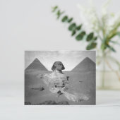 The Great Sphinx & Pyramids, 1878 Briefkaart (Staand voorkant)