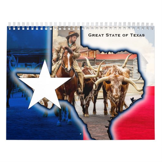 The Great State of Texas Calendar Kalender (Hoes)